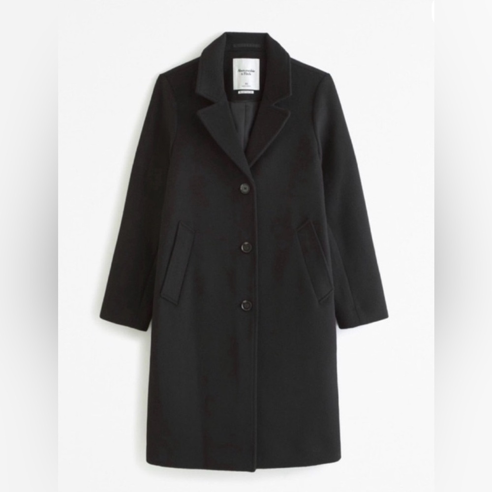 Abercrombie and Fitch Wool Blend Dad Coat
